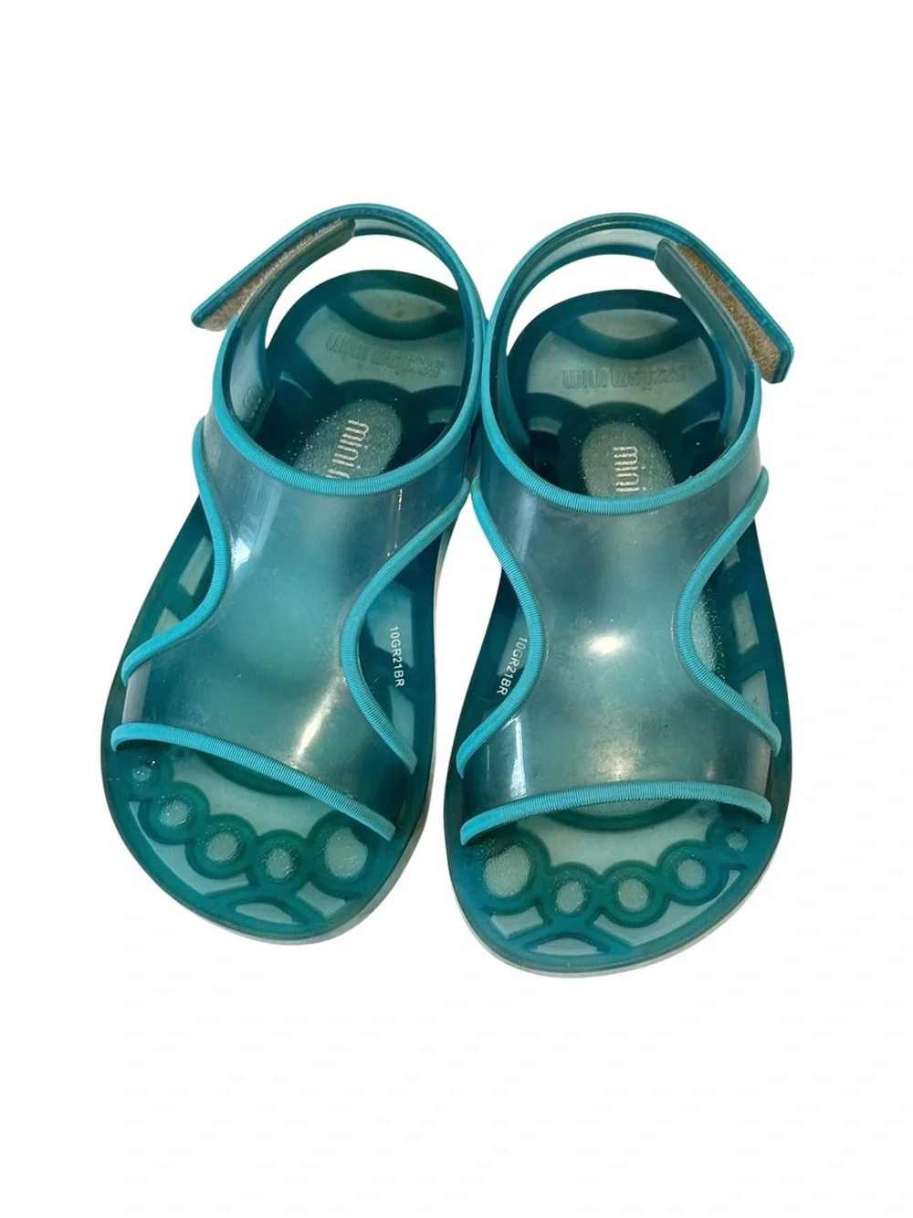 Mini Melissa Girls Aqua Sandals size 11